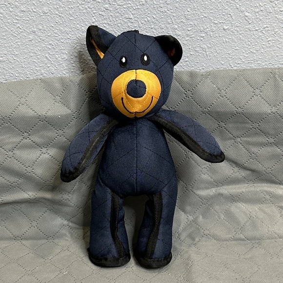 Other - Tough Quilted Dog Chew Toy Denim Plush Bear Tough Materials and Seams NWT